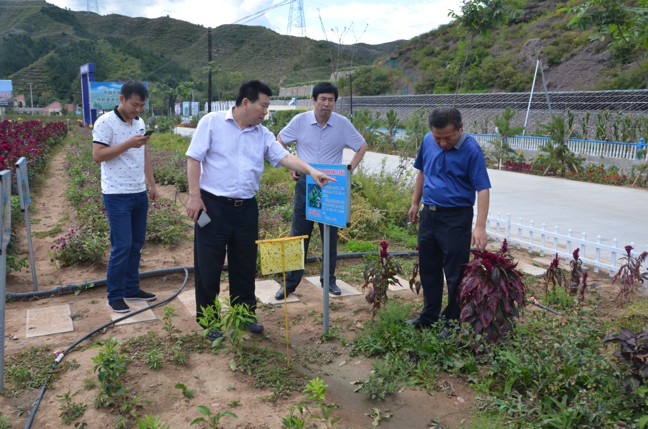 刘树新副局长向张国庆主任介绍园区基本情况